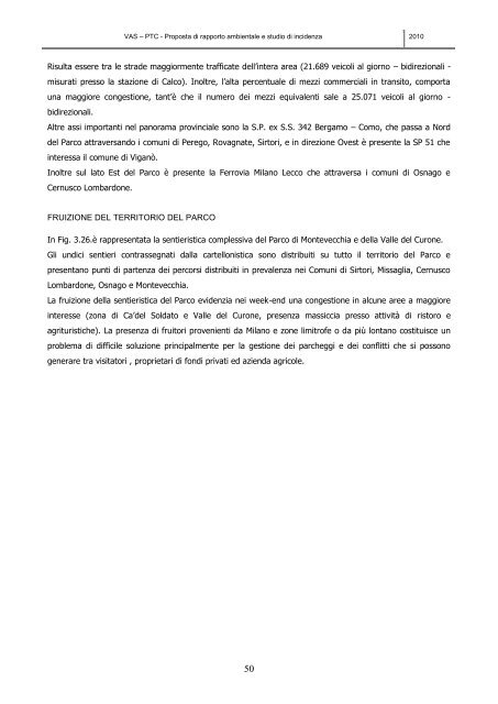 rapporto ambientale VAS PTC - Parco di Montevecchia e della Valle ...