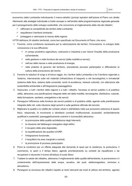 rapporto ambientale VAS PTC - Parco di Montevecchia e della Valle ...