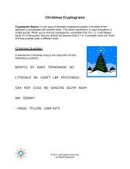 Christmas Cryptograms - Spelling Words Well