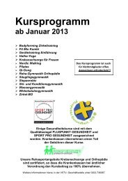 Kursprogramm ab Januar 2013 - Vohwinkeler STV 1865/80 e.V. ...