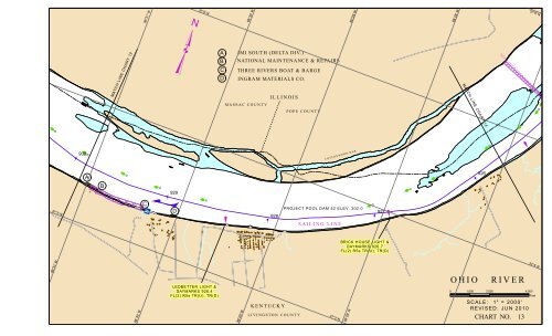 Ohio River Charts 10-15 (Lock 52 Pool) - Louisville District - U.S. Army