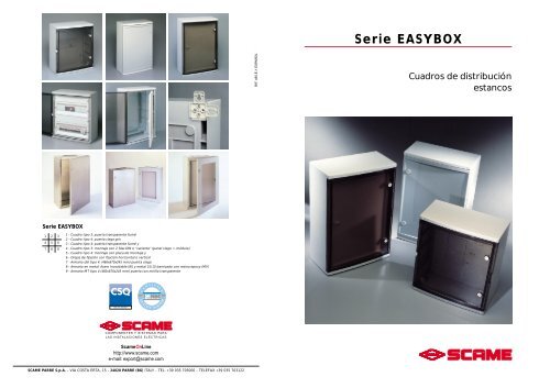 Serie EASYBOX - Scame Parre S.p.A.