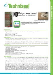 TECHNISCHE FICHE Polymeerzand - Techniseal