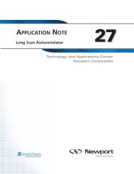 Long Scan Autocorrelator - Newport Corporation