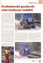 Gozdna tehnika Dvobobenski gozdarski vitel Uniforest 2x80EH