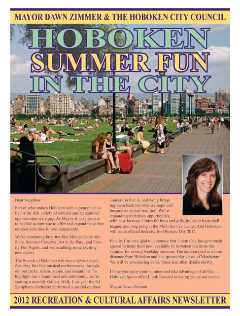 Summer Fun Calendar 2012 - Hoboken NJ