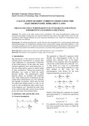 calculation of eddy current losses using the electrodynamic ... - Komel