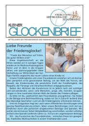 Glockenbrief 4 - Friedensglocke des Alpenraumes