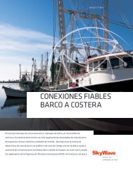 ConexioneS fiableS barCo a CoStera - SkyWave Mobile ...