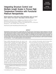 Integrating Structure Control over Multiple Length Scales in Porous ...