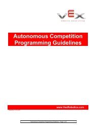 Autonomous Competition Programming Guidelines