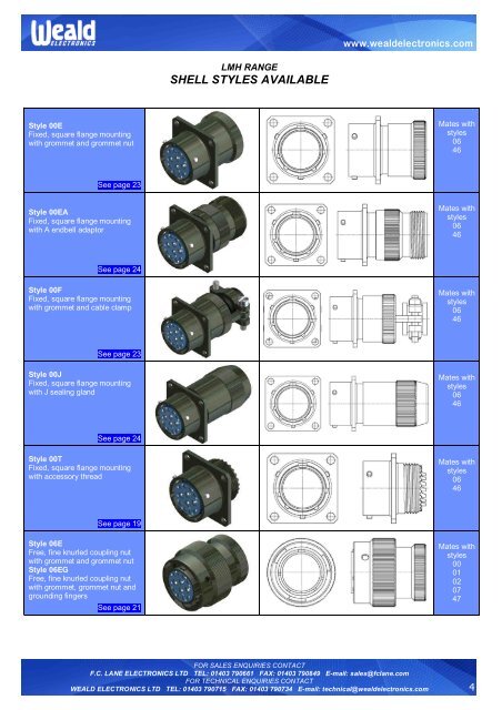 LMH Connectors - F C Lane