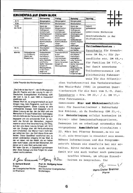 1985 - Evangelische Kirchengemeinde St. Goar