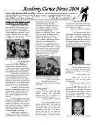 Academy Dance News 2004 - Aloha Ballroom