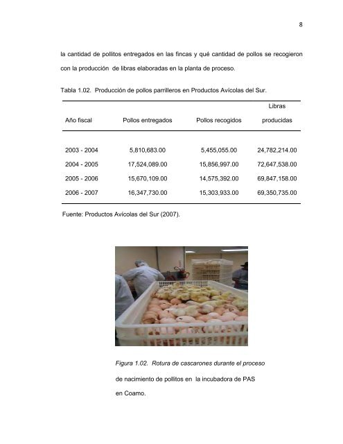 Manejo de disposición de la gallinaza en el nucleo de producción ...