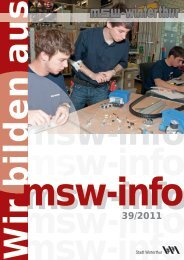 msw-info Ausgabe 39 - msw-winterthur