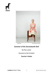 Summer of the Seventeenth Doll â Teachers Notes - Belvoir St Theatre