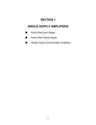 SECTION 1 SINGLE-SUPPLY AMPLIFIERS - Analog Devices