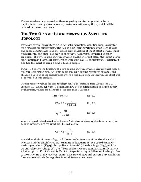 SECTION 1 SINGLE-SUPPLY AMPLIFIERS - Analog Devices