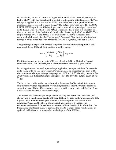 SECTION 1 SINGLE-SUPPLY AMPLIFIERS - Analog Devices