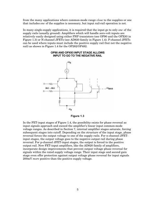 SECTION 1 SINGLE-SUPPLY AMPLIFIERS - Analog Devices