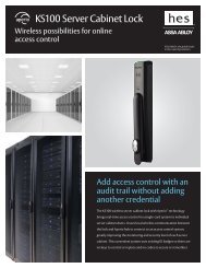 KS100 Server Cabinet Lock - Access Control Solutions from ASSA ...