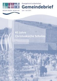 Gemeindebrief - Ev.-Lutherische Kirchengemeinde Wedel