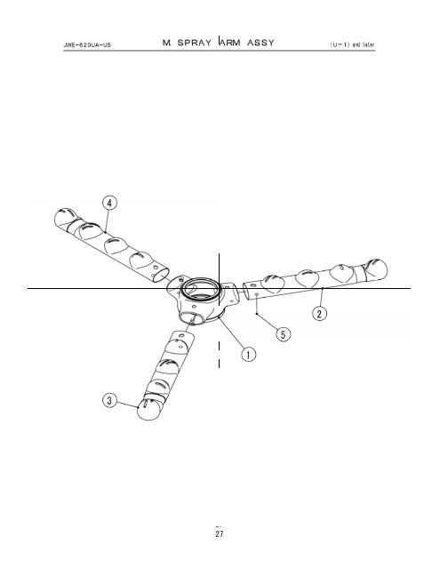 Dishwasher Models JWE-620UA-6B PARTS LIST - Hoshizaki ...