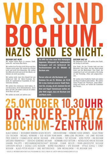 25.oktober10.30 uhr dr.-ruer-platz bochum-zentrum - Stanzwerk