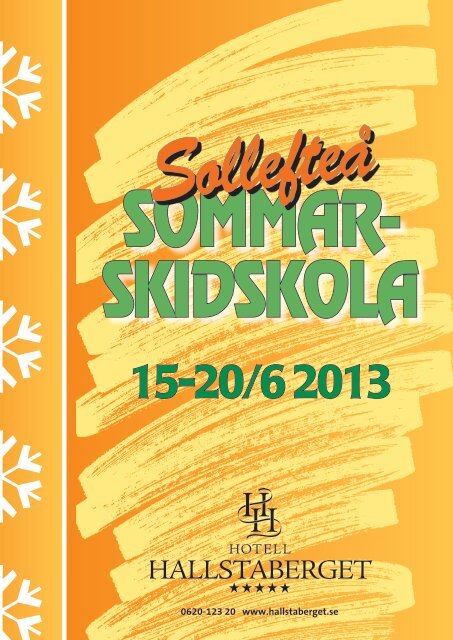 Inbjudan till sommarskidskolan