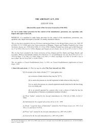 the aircraft act, 1934 - Directorate General of Civil Aviation