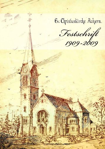 Festschrift (PDF, 3 M) - Evangelische Kirchengemeinde Achern