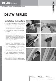 DELTAÂ®-REFLEX Installation Instructions - Membrane DELTA