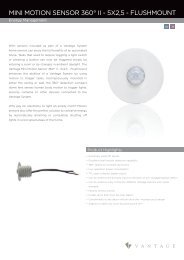 MINI MOTION SENSOR 360Â° II - 5X2,5 - FLUSHMOUNT - Vantage