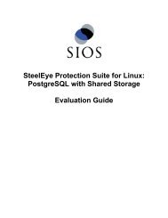 PostgreSQL Cluster with Shared Storage (iSCSI) - SIOS