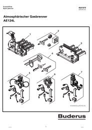 AtmosphÃ¤rischer Gasbrenner AE124L - Buderus