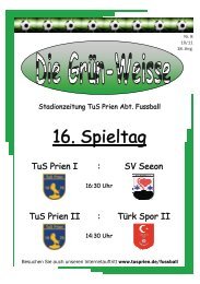 16. Spieltag - TuS Prien