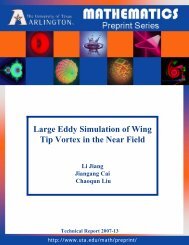 Large Eddy Simulation of Wing Tip Vortex in the Near Field