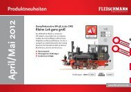 Fleischmann Neuheiten-Info April/Mai 2012 - Modellbahnshop Sebnitz