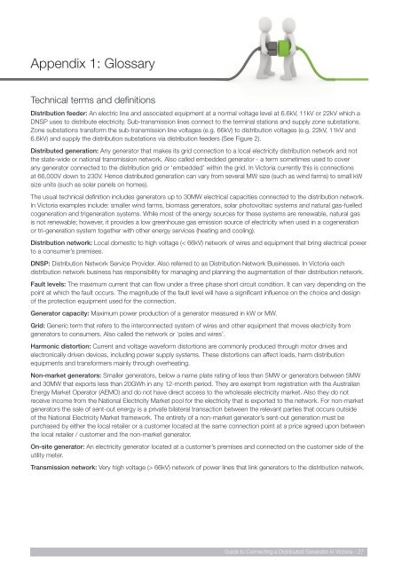 Guide to Connecting a Distributed Generator - Sustainability Victoria