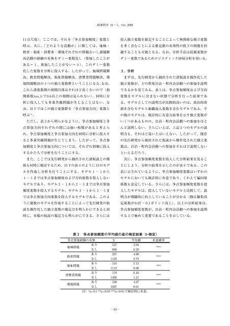 政治参加としての自治・町内会参加者の実証分析 ―なぜ ... - 政策科学部