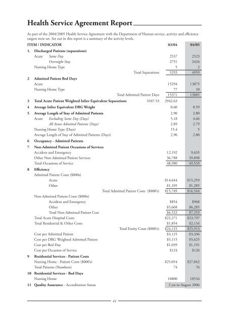 Portland District Health Annual Report 2005 - South West Alliance of ...