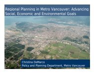 Chris DeMarco, Manager of Regional Planning, Metro Vancouver