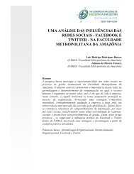 facebook e twitter - na faculdade metropolitana da amazÃ´nia