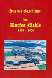 Aus der Geschichte des Dorfes Mehle 1959 bis 2009 ... - Hege-elze.de