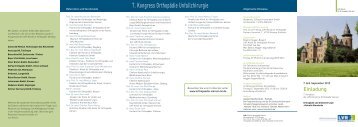 7. Kongress Orthopädie Unfallchirurgie - ISMISS