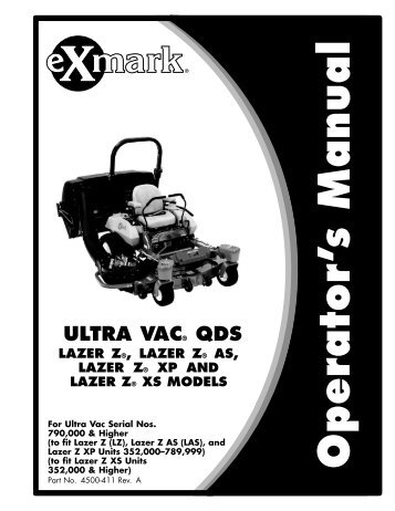 ULTRA VAC QDS - Exmark