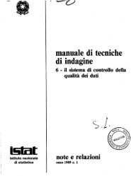 manuale di tecniche di indagine - Istat