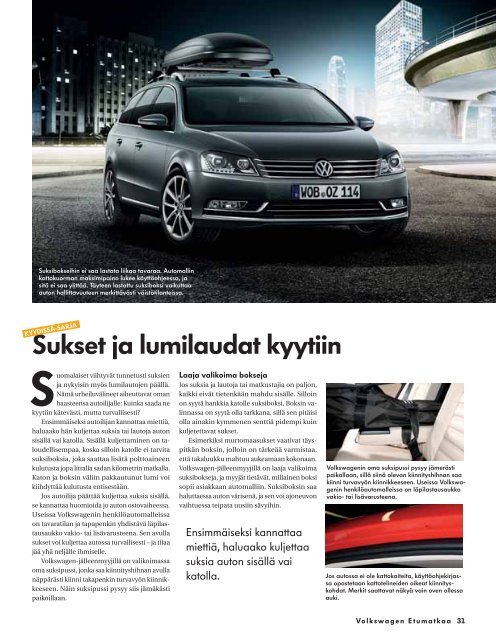 Tulostettava versio (pdf, 3,9 Mt) - Volkswagen