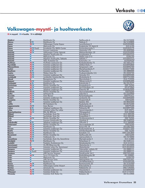 Tulostettava versio (pdf, 3,9 Mt) - Volkswagen